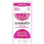 Schmidt's Natural Deodorant Stick Rose & Vanilla 75g