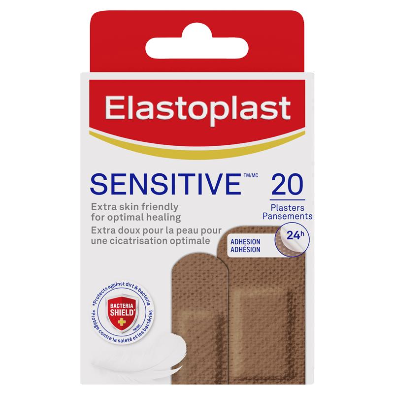 Buy Elastoplast Sensitive Skin Tone Plasters 20 Medium Online at ...