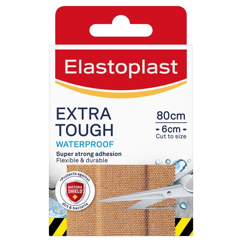 Buy Elastoplast Extra Tough Waterproof Plasters Cut To Size 80cm X 6cm Online At Chemist Warehouse®