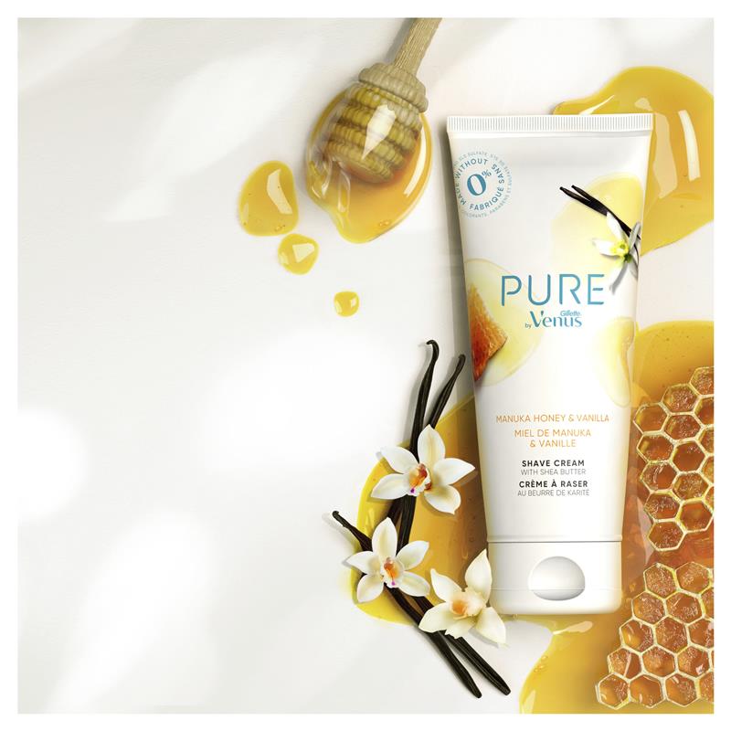 Buy Gillette Venus Pure Shaving Cream Manuka Honey & Vanilla 174g