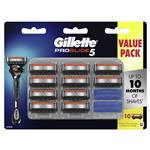Gillette Fusion Proglide Manual Razor Blades 10 Pack