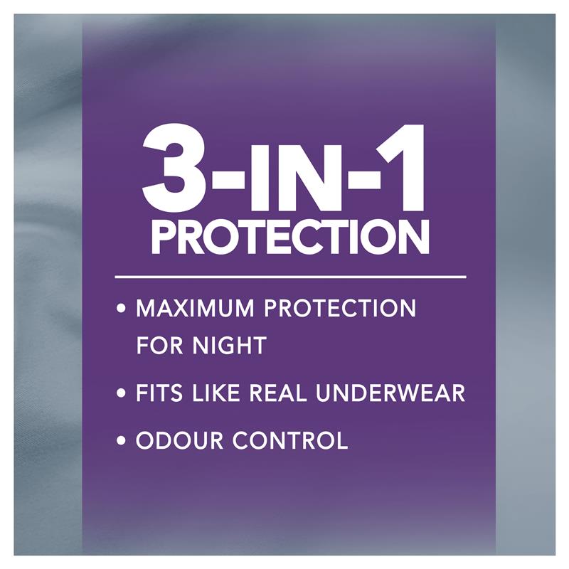 Buy Depend Underwear Realfit Night Defence Female Large 8 Pack Online at  Chemist Warehouse®