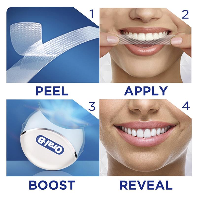 Buy Oral B 3D White Whitestrips 14 Treatments + LED Light Kit Online At ...