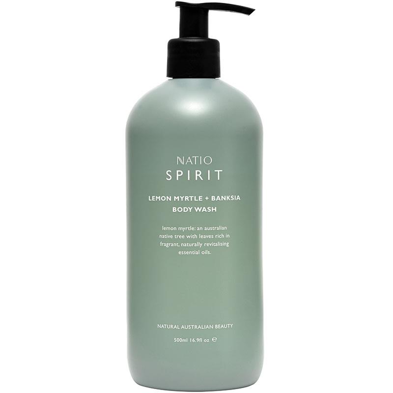 Buy Natio Spirit Lemon Myrtle + Banksia Body Wash 500ml Online Only