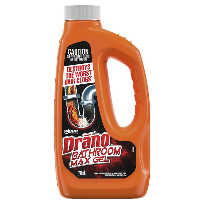 Buy Drano Max Bathroom Gel 770ml Online at Chemist Warehouse® How To Use Drano Max Gel In Toilet