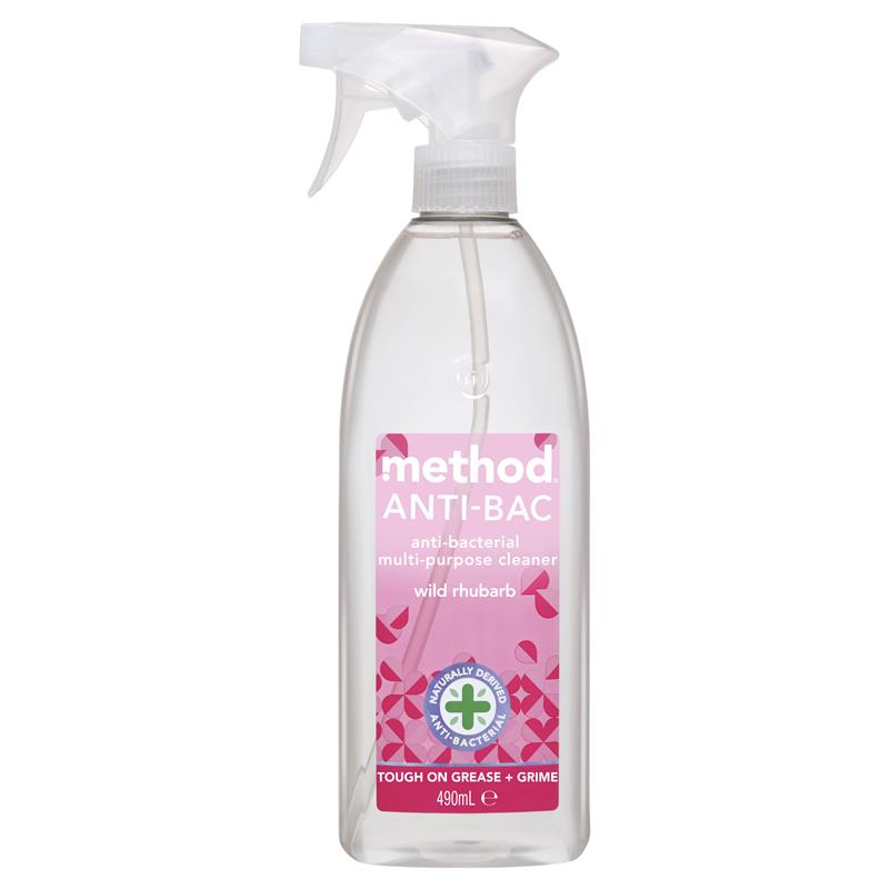 Buy Method Antibacterial All Purpose Spray Rhubarb 490ml Online at