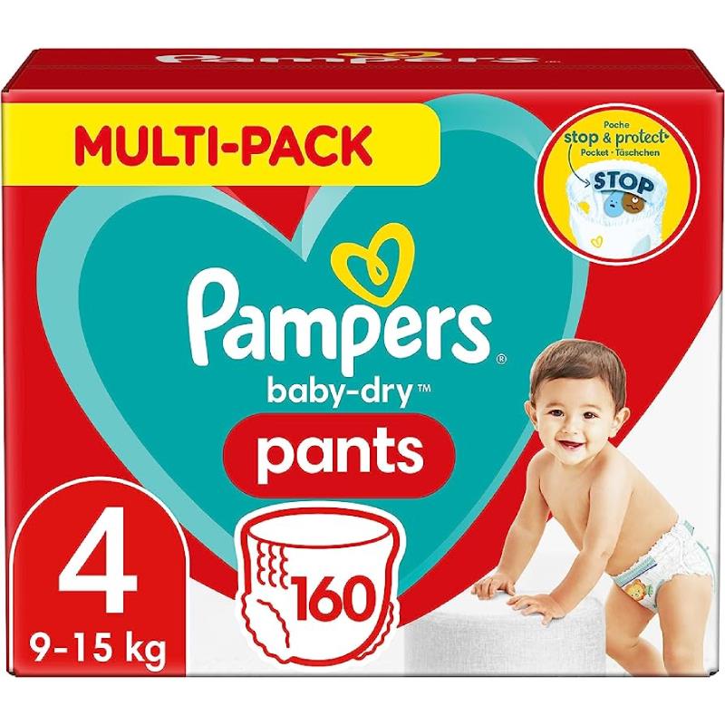 Buy Pampers BabyDry Nappy Pants Size 4 160 Monthly Pack Online Only