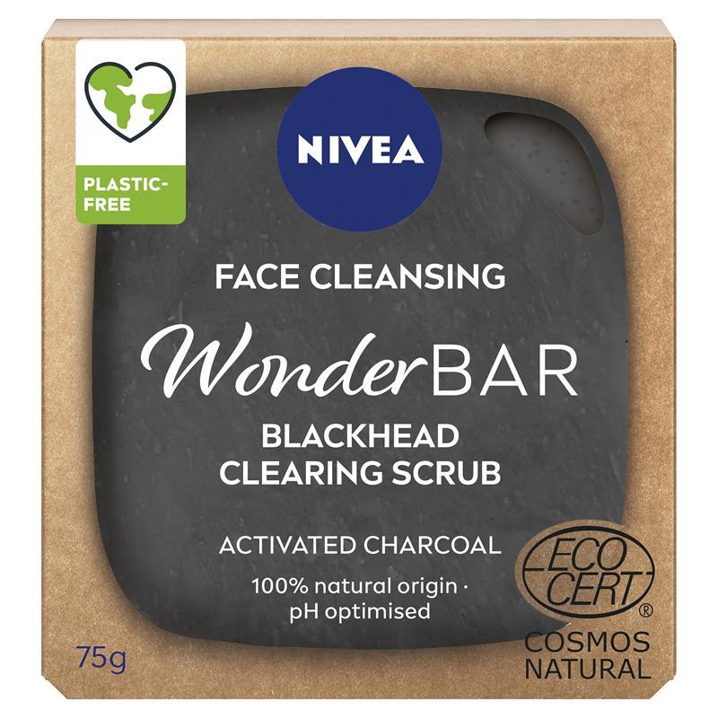 Buy Nivea Face Cleansing Wonderbar Blackhead Clearing Scrub 75g Online