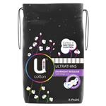 U by Kotex Cotton Bacterial Overnight Pad 8