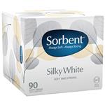 Sorbent Facial Tissues Silky White Cube 90 Pack