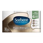 Sorbent Toilet Paper Hypo-Allergenic Long Roll 12 Pack