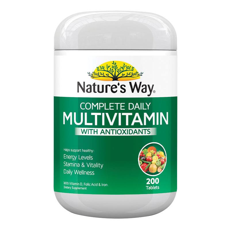 Buy Nature's Way Complete Daily Multivitamin 200 Tablets New And