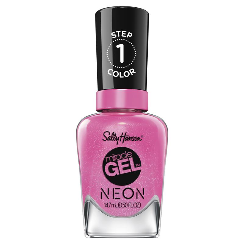 Buy Sally Hansen Miracle Gel Neon Nail Polish Floresc Pink 14.7ml ...