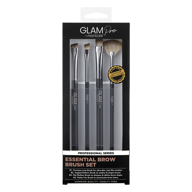 Buy Glam by Manicare Pro Essential Brow Brush Set Online at Chemist