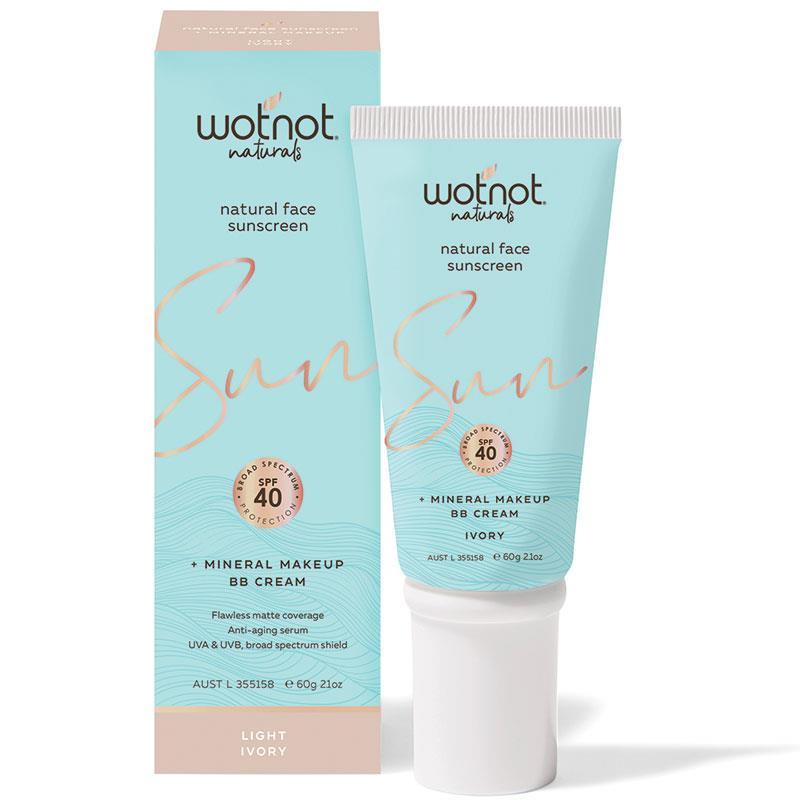 Buy WotNot SPF 40 Natural Face Sunscreen + Mineral Make Up Light BB