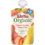 Wattie's Organic Sweet Garden Vegetables 4 - 6m+ 120g