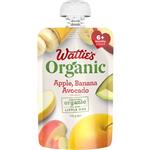 Wattie's Organic Apple, Banana & Avocado 120g