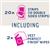 Veet Pure Cold Wax Strips Face 20 Pack