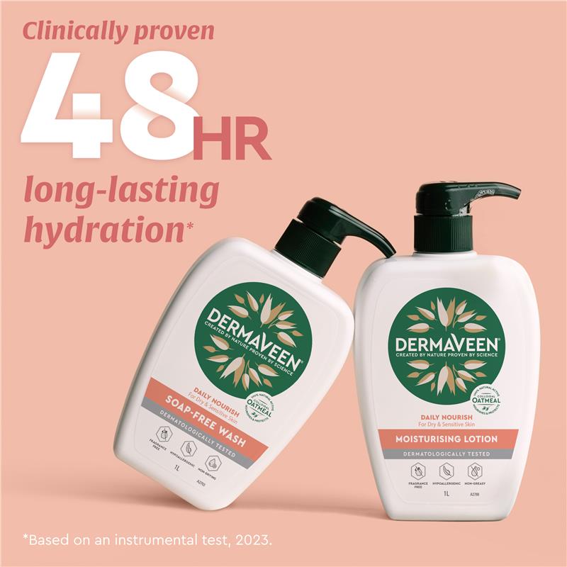 Buy DermaVeen Daily Nourish Soap Free Wash 1.25 Litre Exclusive Size