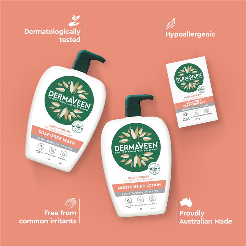 Buy DermaVeen Daily Nourish Soap Free Wash 1.25 Litre Exclusive Size