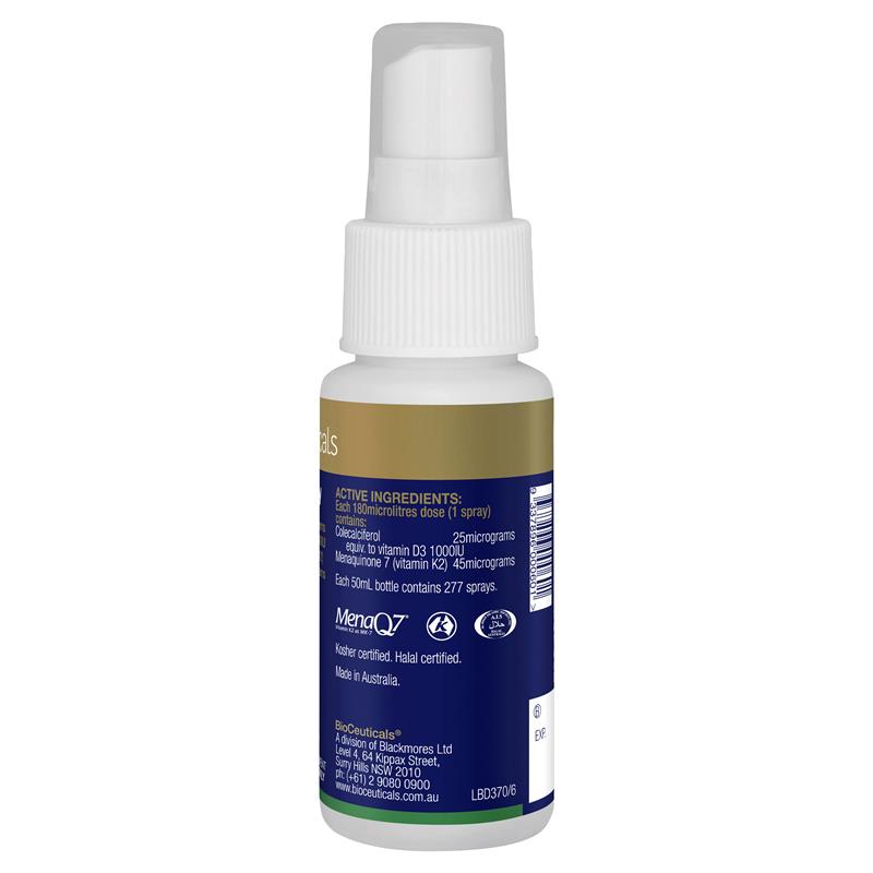 Buy Bioceuticals D3 + K2 Spray 50ml Online at Chemist Warehouse®