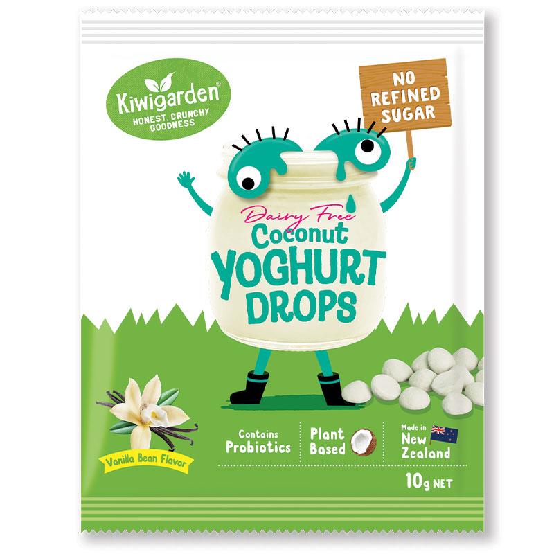 Buy Kiwigarden Dairy Free Coconut Yoghurt Drops Vanilla 10g Online at