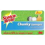 Scotch Brite Chunky Anti-bacterial Sponges 2 Pack