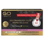 GO Healthy Cranberry Plus Rapid Release 10 Vege Capsules