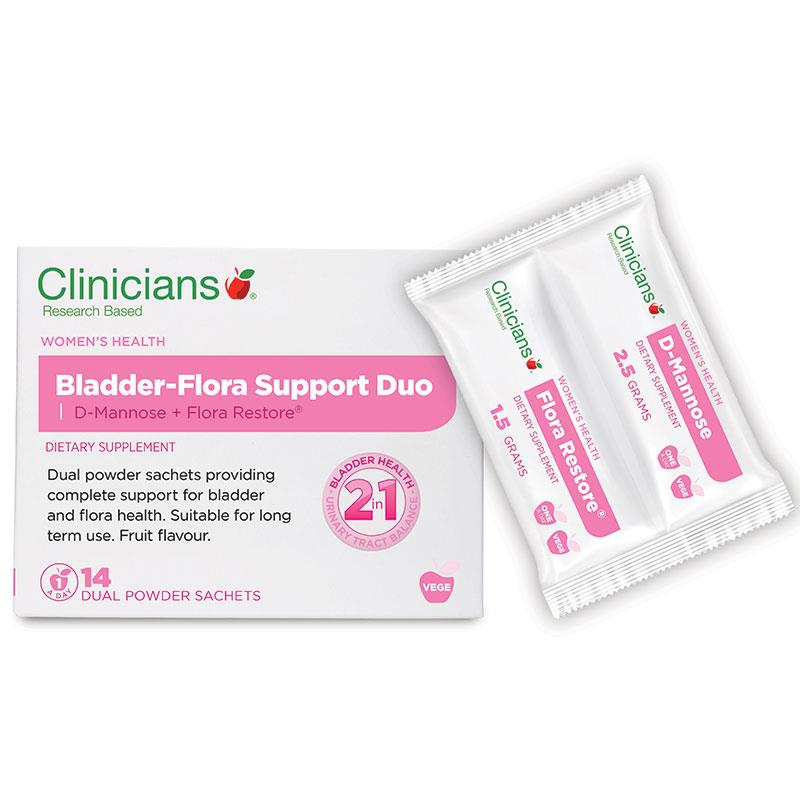 Buy Clinicians Bladder Flora Support Duo 14 Dual Sachets Online at