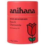 Anihana Solid Moisturiser Rose & Chamomile 75g
