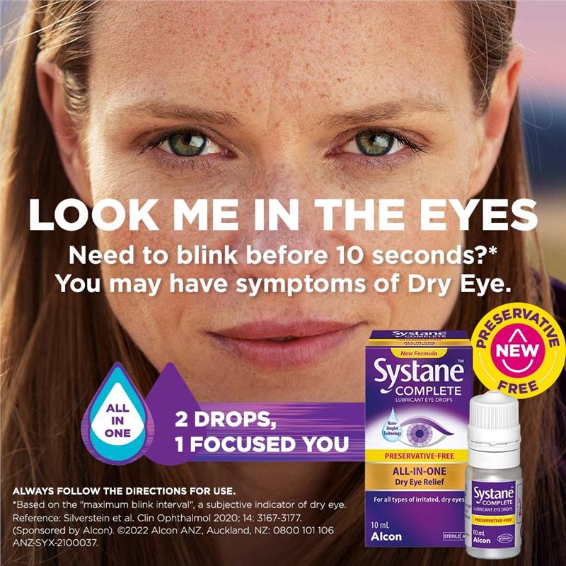 Buy Systane Complete Preservative Free Lubricant Eye Drops 10ml Online