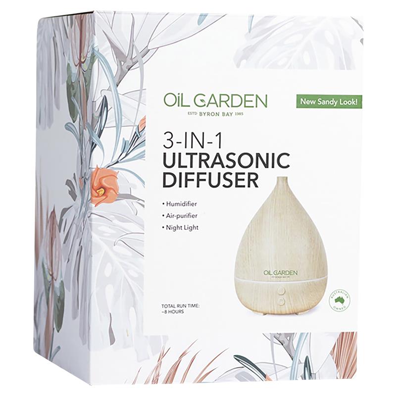 Buy Oil Garden 3 In 1 Ultrasonic Diffuser Sandy White Online at Chemist