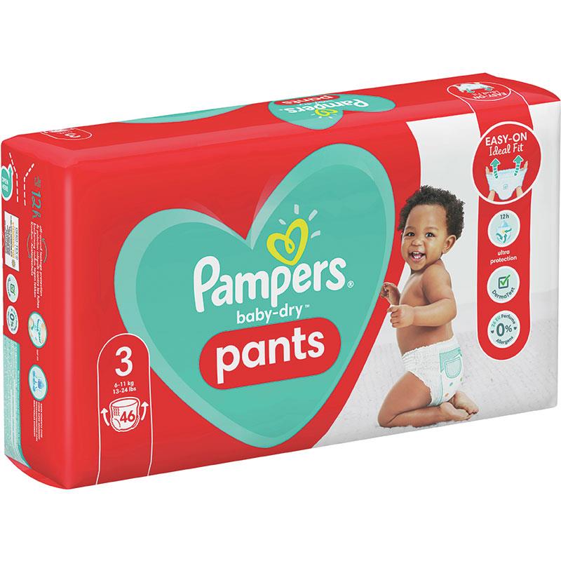 Buy Pampers BabyDry Nappy Pants Size 3 46 Pack Online at Chemist