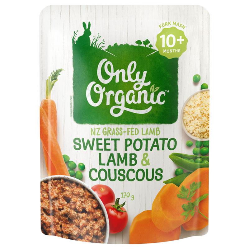 Buy Only Organic Stage 3 Sweet Potato, Lamb & Couscous 170g Online at Chemist Warehouse®