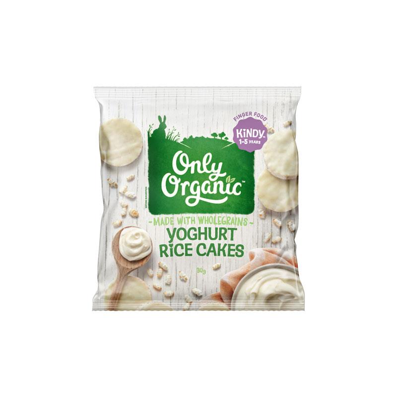Buy Only Organic Stage 3 Yoghurt Rice Cakes 30g Online at Chemist ...