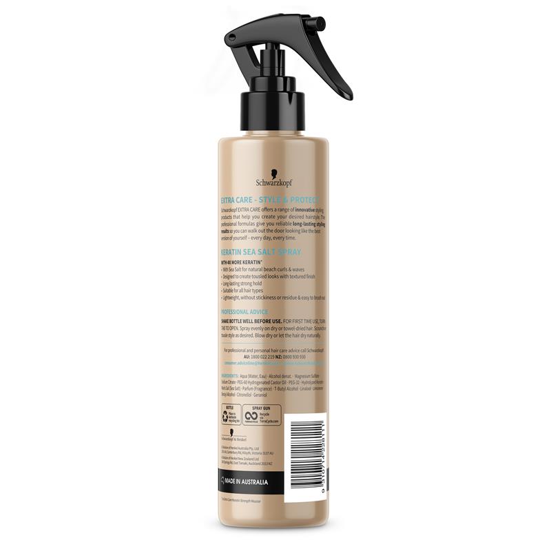 Buy Schwarzkopf Extra Care Keratin Sea Salt Spray 250ml Online at