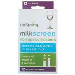UpSpring Milkscreen Alcohol Test 12 Strips
