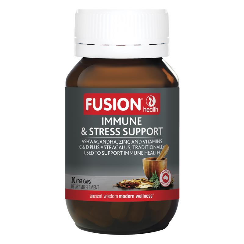 Buy Fusion Immune & Stress Support 30 Vegetarian Capsules Online at ...