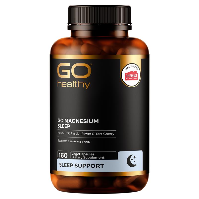 Buy GO Healthy Magnesium Sleep 160 VegeCapsules Exclusive Size Online