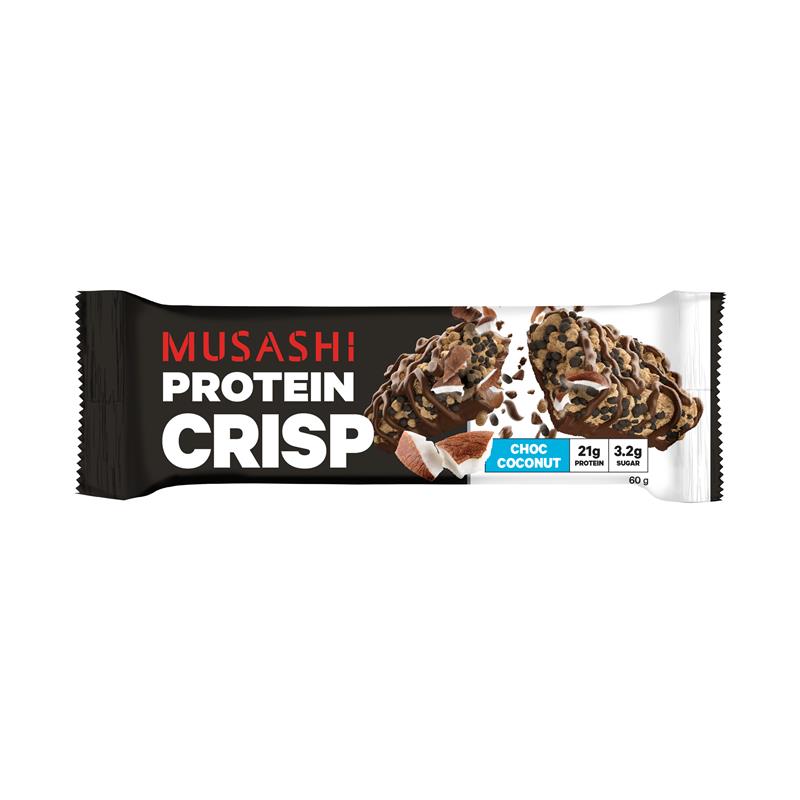 Buy Musashi Protein Crisp Bar Choc Coconut 60g Online at Chemist Warehouse®