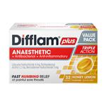 Difflam Plus Sugar Free Anaesthetic Honey & Lemon Lozenge Value Pack 32s