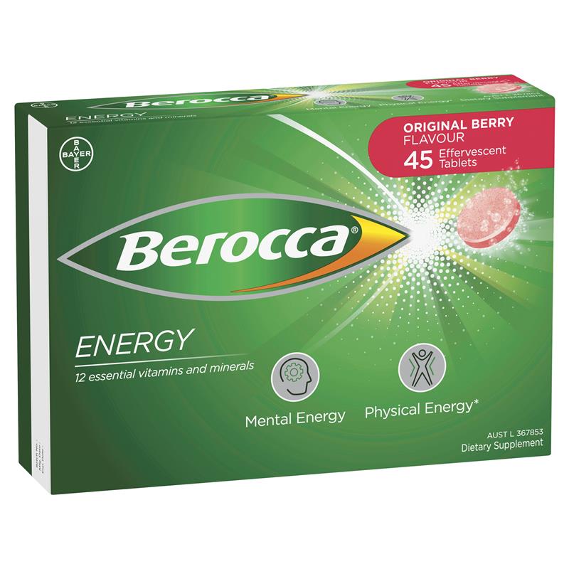 Berocca Berry Energy Effervescent Tablets 75 pack