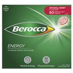 Berocca Energy Original Berry 60 Effervescent Tablets New