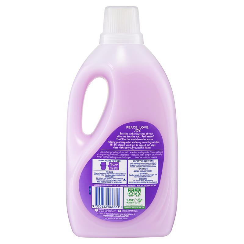 Buy Fluffy Liquid Fabric Softener Conditioner White Lavender 2L Online