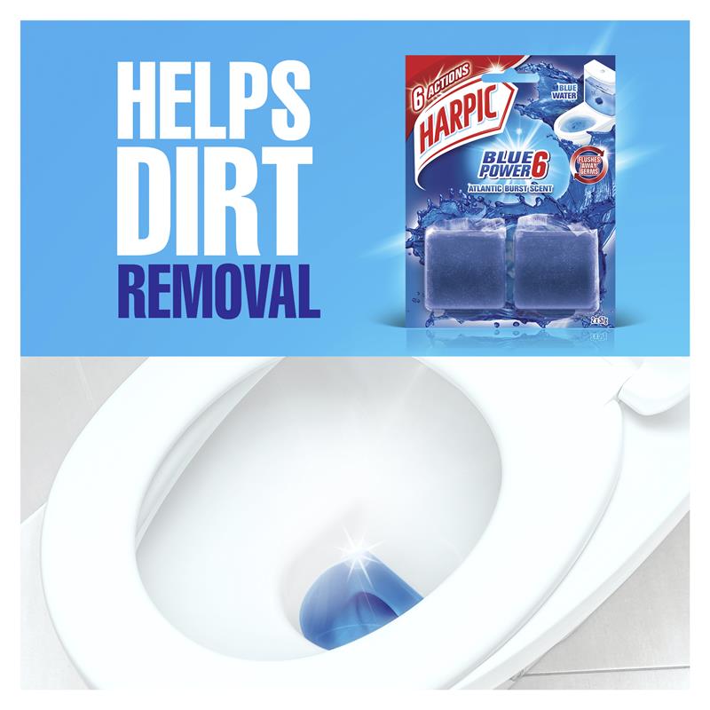 Buy Harpic Active Toilet Block in Cistern Blue 2 Pack Online at Chemist