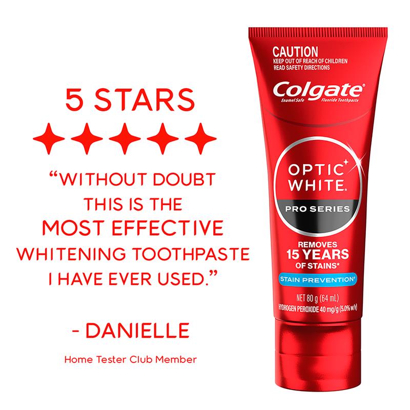 Buy Colgate Toothpaste Optic White Pro Series 5 80g Online at Chemist