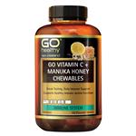 GO Healthy Vitamin C + Manuka Honey 120 Chewable Tablets