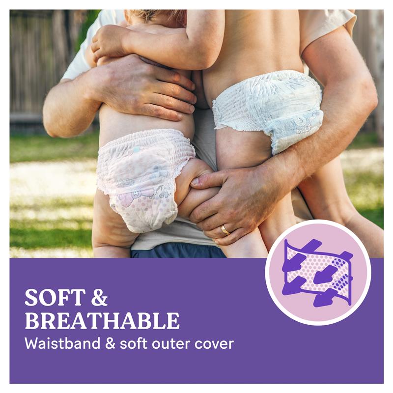 Buy Huggies Ultra Dry Nappy Pants Size 4 Girl 914kg Bulk 34 Pack