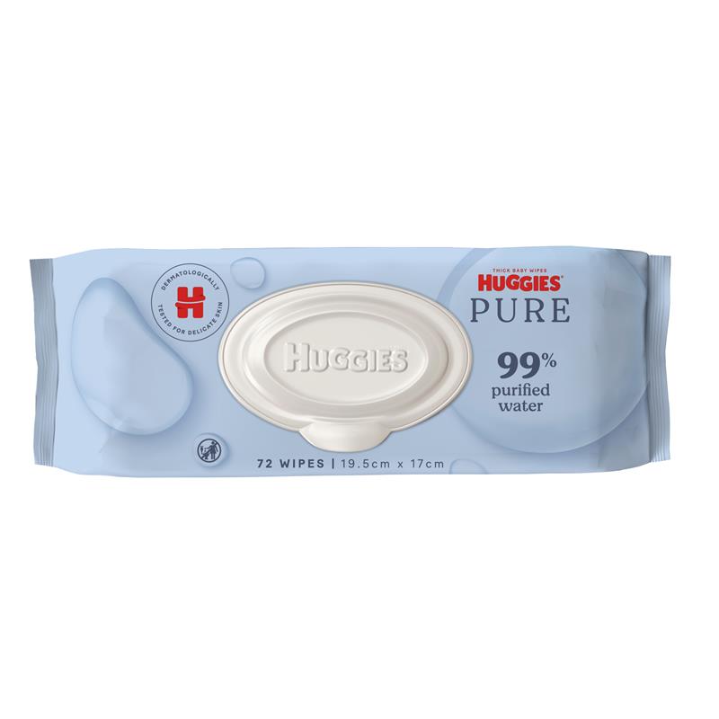 Buy Huggies 99% Water Wipes 72 Pack Online at Chemist Warehouse®