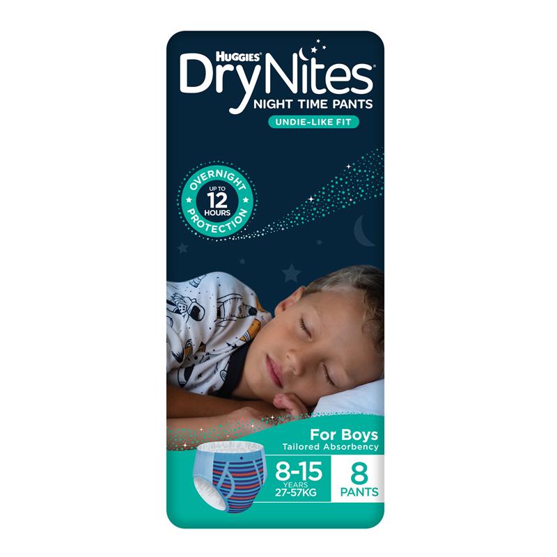 Buy Huggies DryNites Boy 8 - 15 Years 8 Pack Online at Chemist Warehouse®